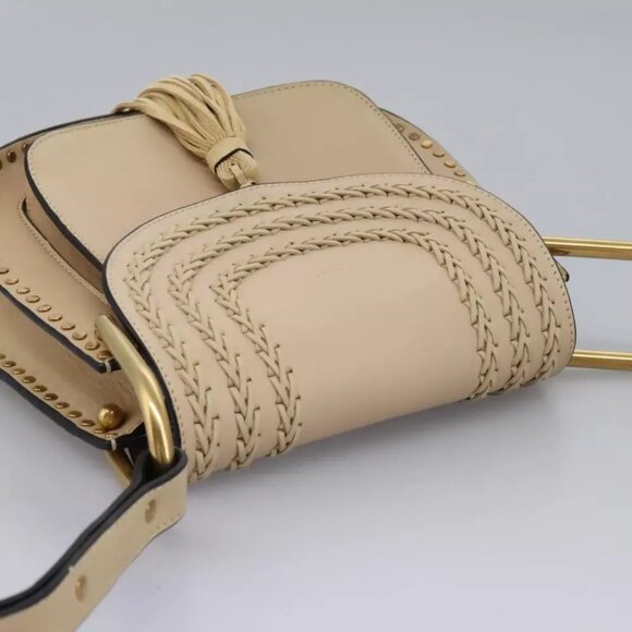 Chloe Sac Porte Shoulder Bag Leather Beige Auth am7635 - Picture 7 of 15